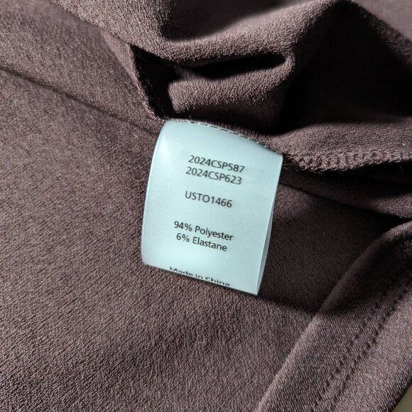 Universal Standard Top Womens XL 26/26 Sleeveless Drape Neck Blouse Brown - Picture 5 of 5